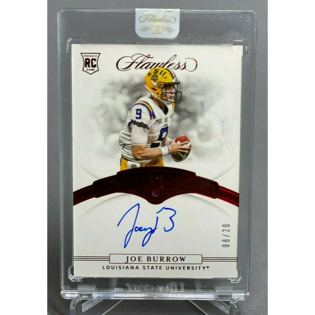 2020 Panini Flawless Rookie Auto Joe Burrow /20 (1 of 2)