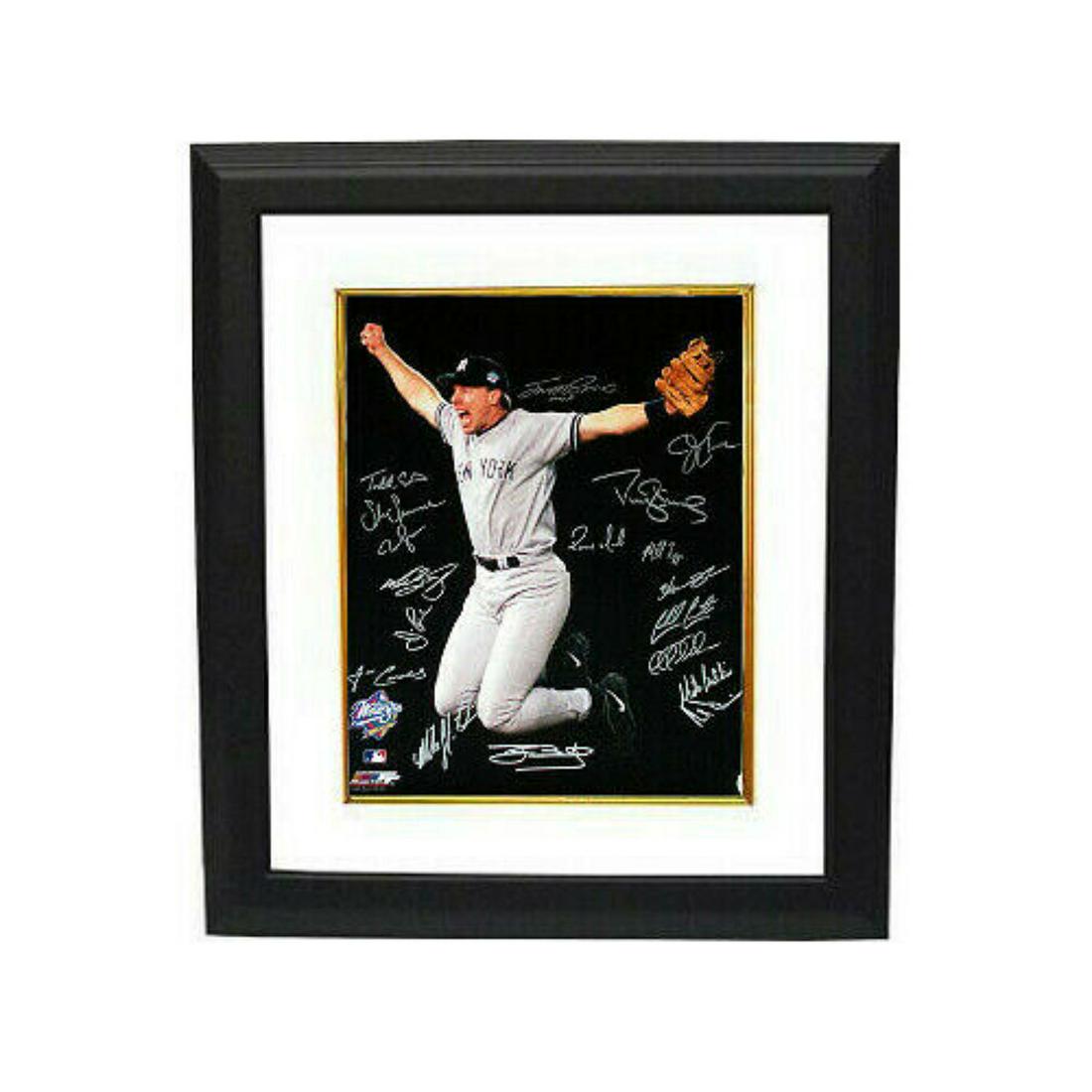 1998 New York Yankees WS 16x20 Photo Framed 18 sigs (1 of 1)