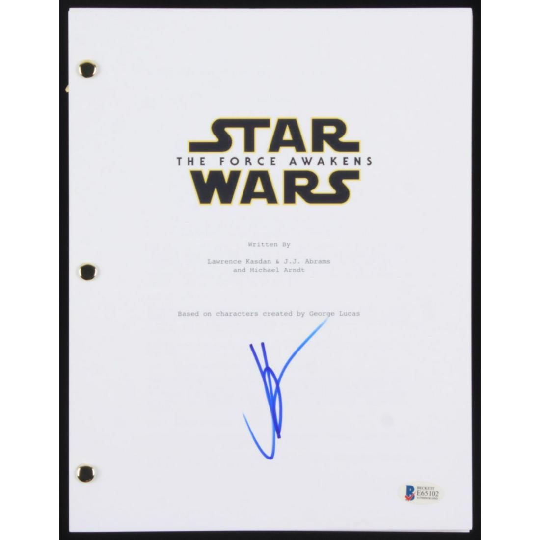 J.J. Abrams Signed "Star Wars: The Force Awakens" Full (1 of 1)