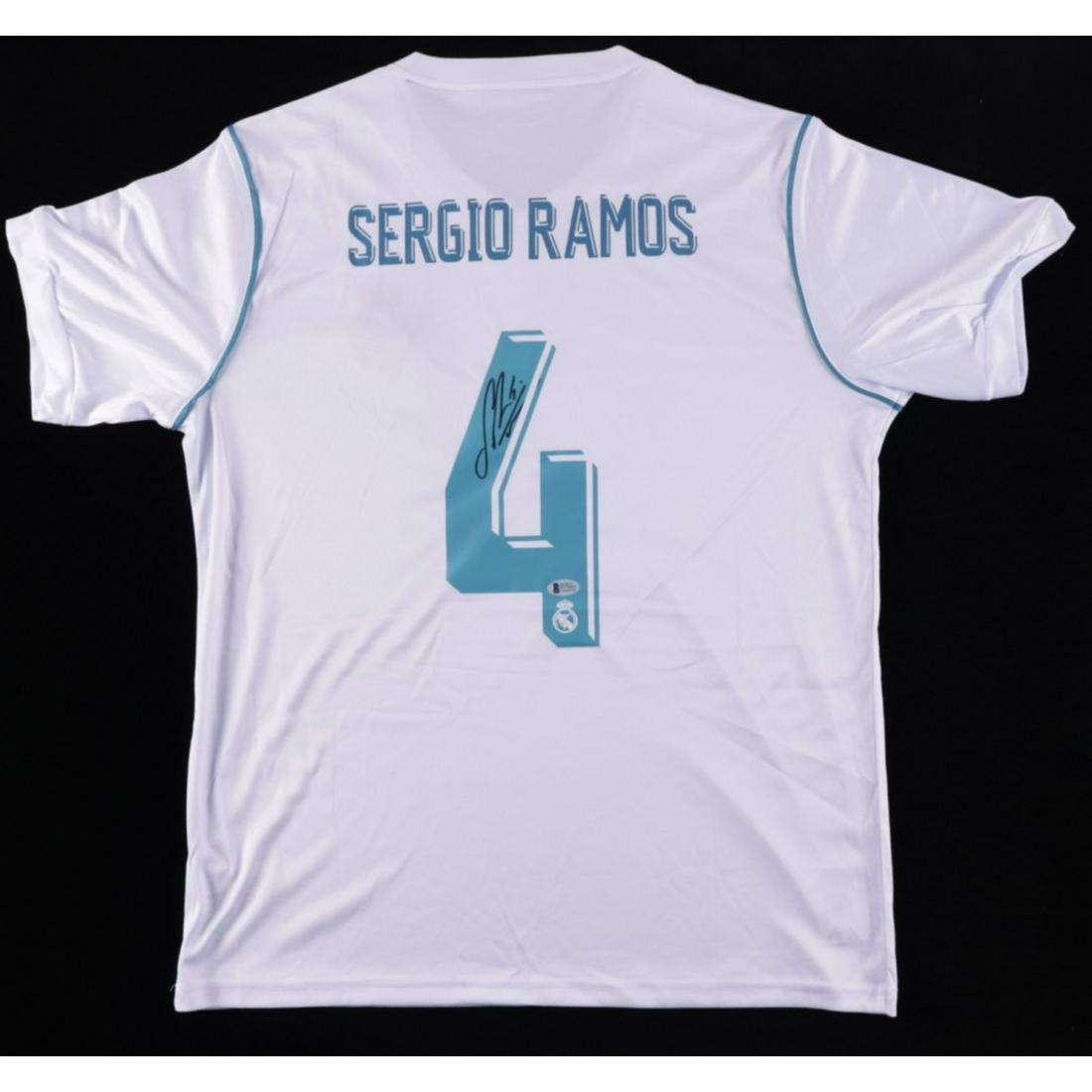 Sergio Ramos Signed Jersey (Beckett COA): Sergio Ramos Signed Jersey (Beckett COA)
