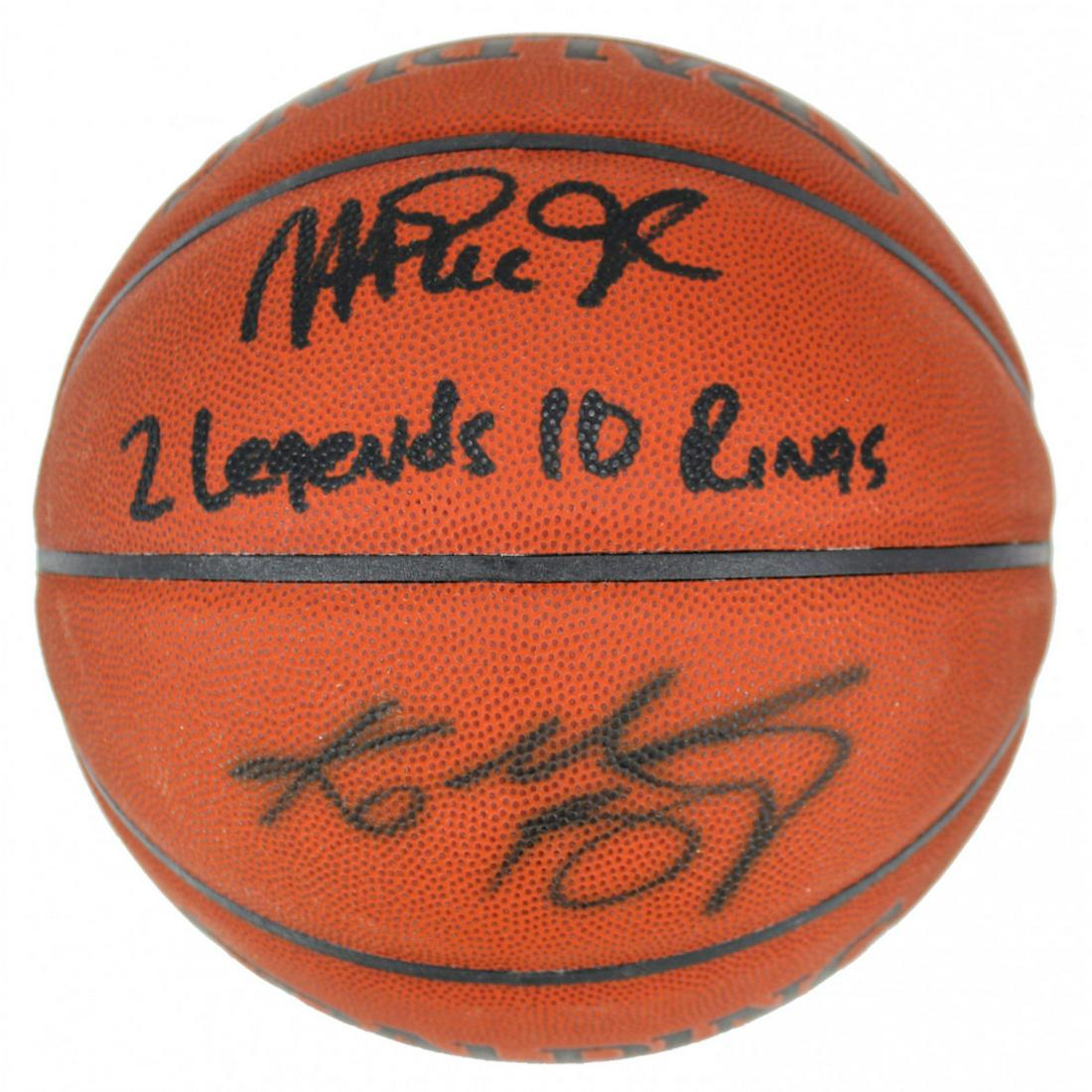 Magic Johnson & Kobe Bryant Signed NBA Basketball (1 of 1)