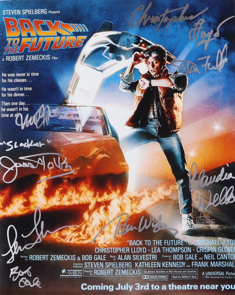 "Back to The Future" 16x20 Photo Signed By (10) With Mi (1 of 1)