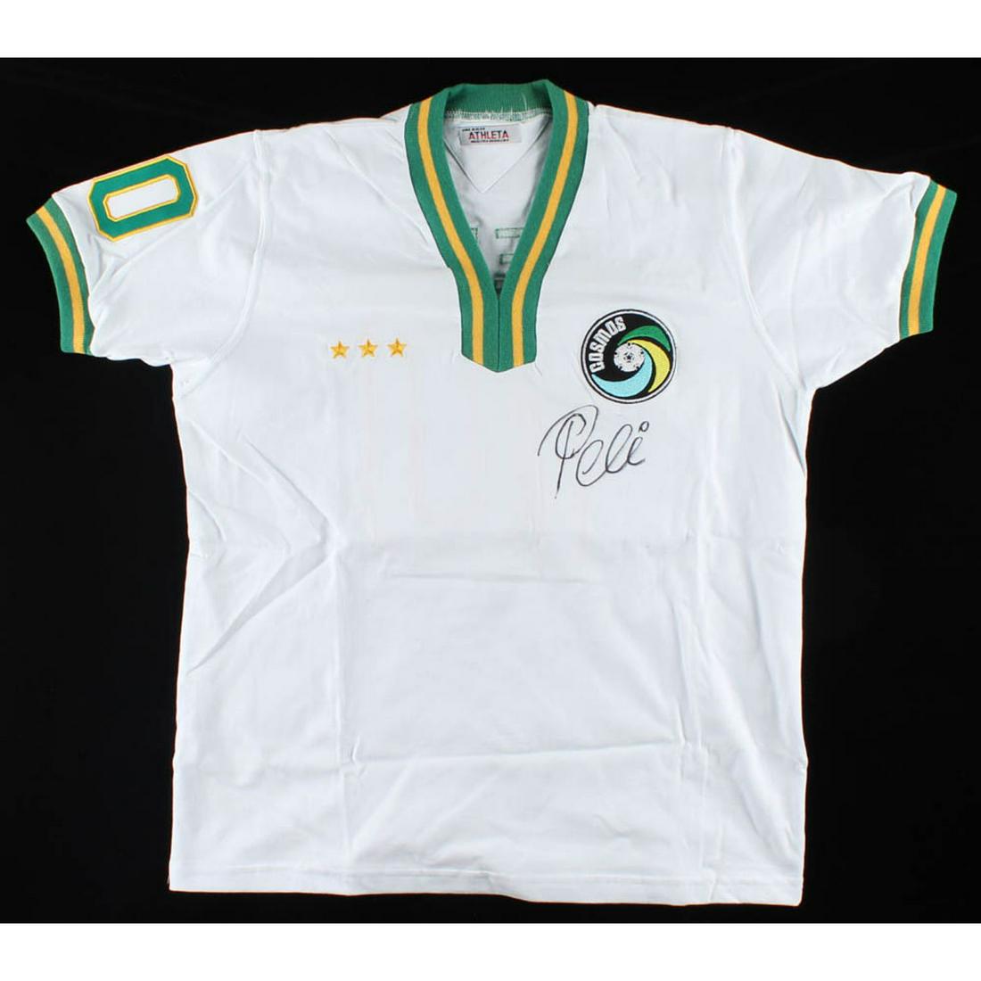 Pele Signed Cosmos Jersey (JSA ALOA) (1 of 1)