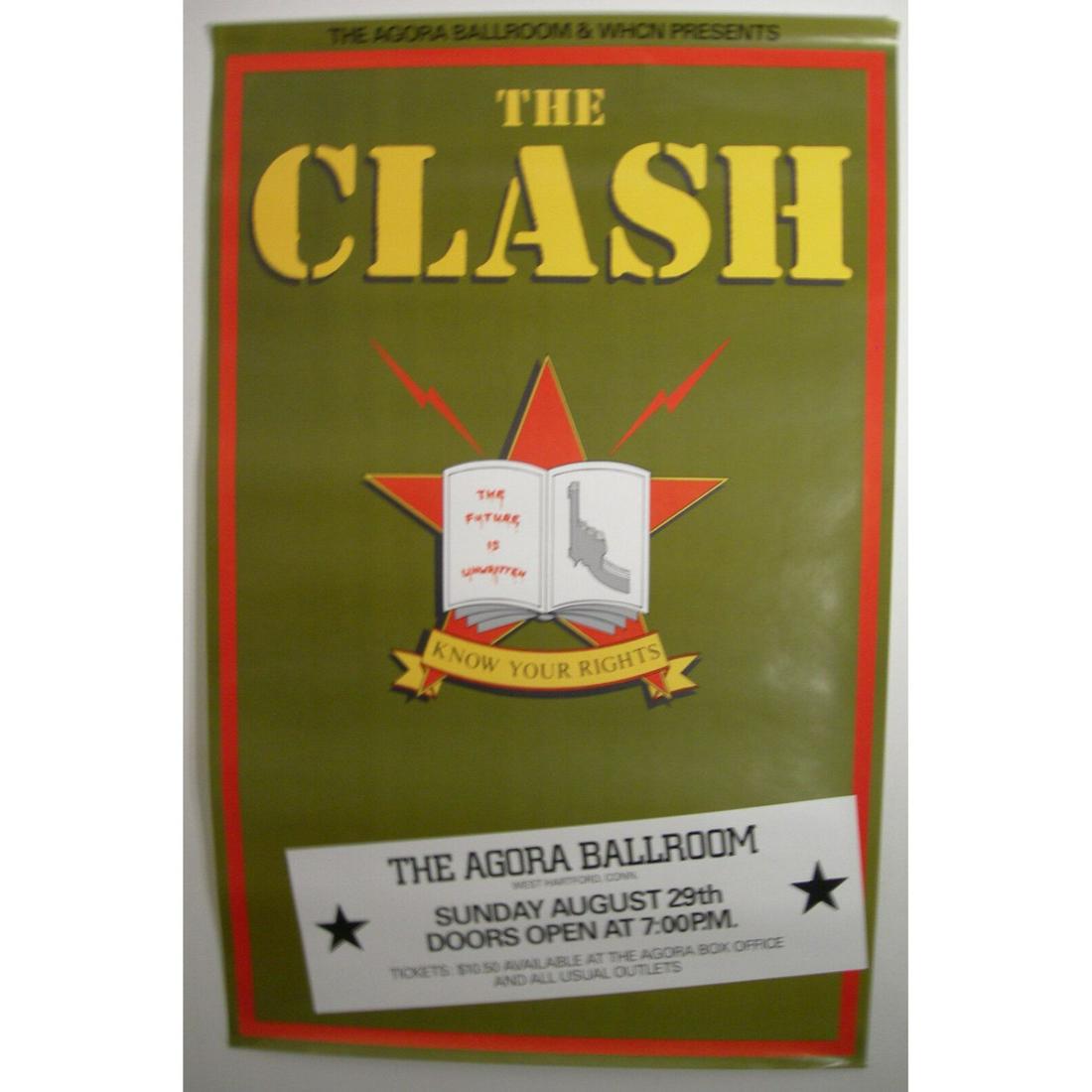 THE CLASH CONCERT TOUR POSTER 1982 COMBAT ROCK JOE: THE CLASH CONCERT TOUR POSTER 1982 COMBAT ROCK JOE STRUMMER