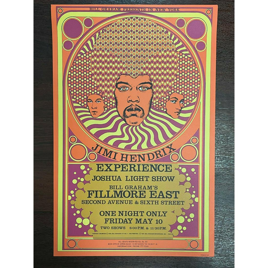 Jimi Hendrix Experience Fillmore East Original 1968 (1 of 1)