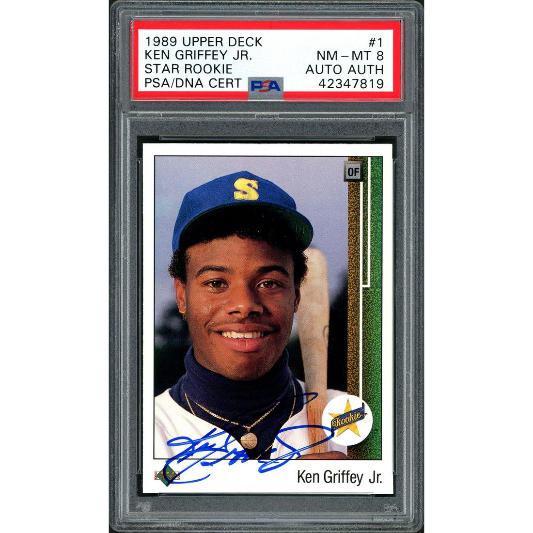 Ken Griffey Jr. Autographed 1989 Upper Deck Rookie Card (1 of 1)