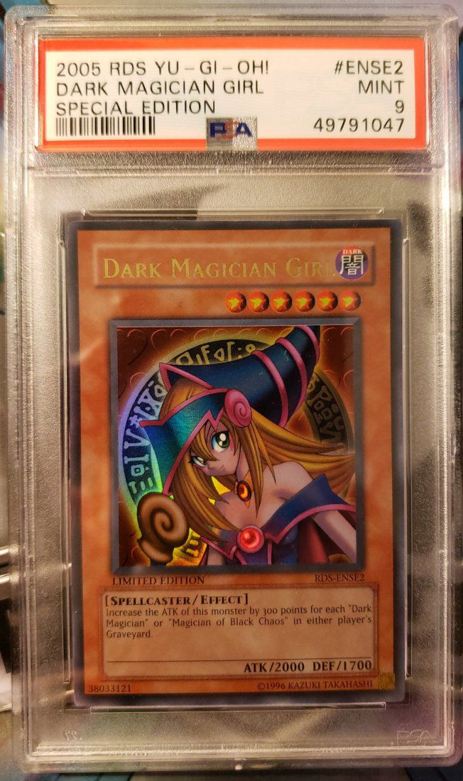 Yugioh Dark Magician Girl RDS-ENSE2 LE PSA 9: Yugioh Dark Magician Girl RDS-ENSE2 Limited Edition PSA 9