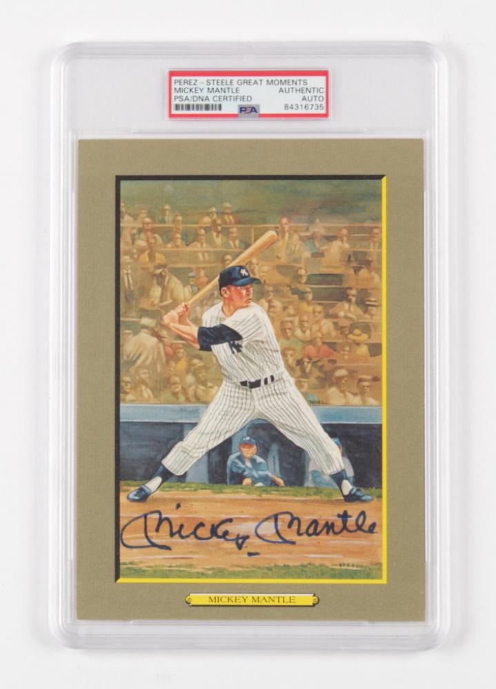 Mickey Mantle Signed LE 1985-97 Perez-Steele Great (1 of 1)