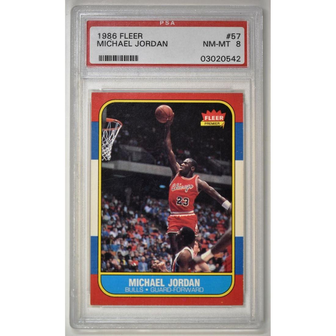 1986 Fleer Michael Jordan Rookie #57 PSA 8 (1 of 2)