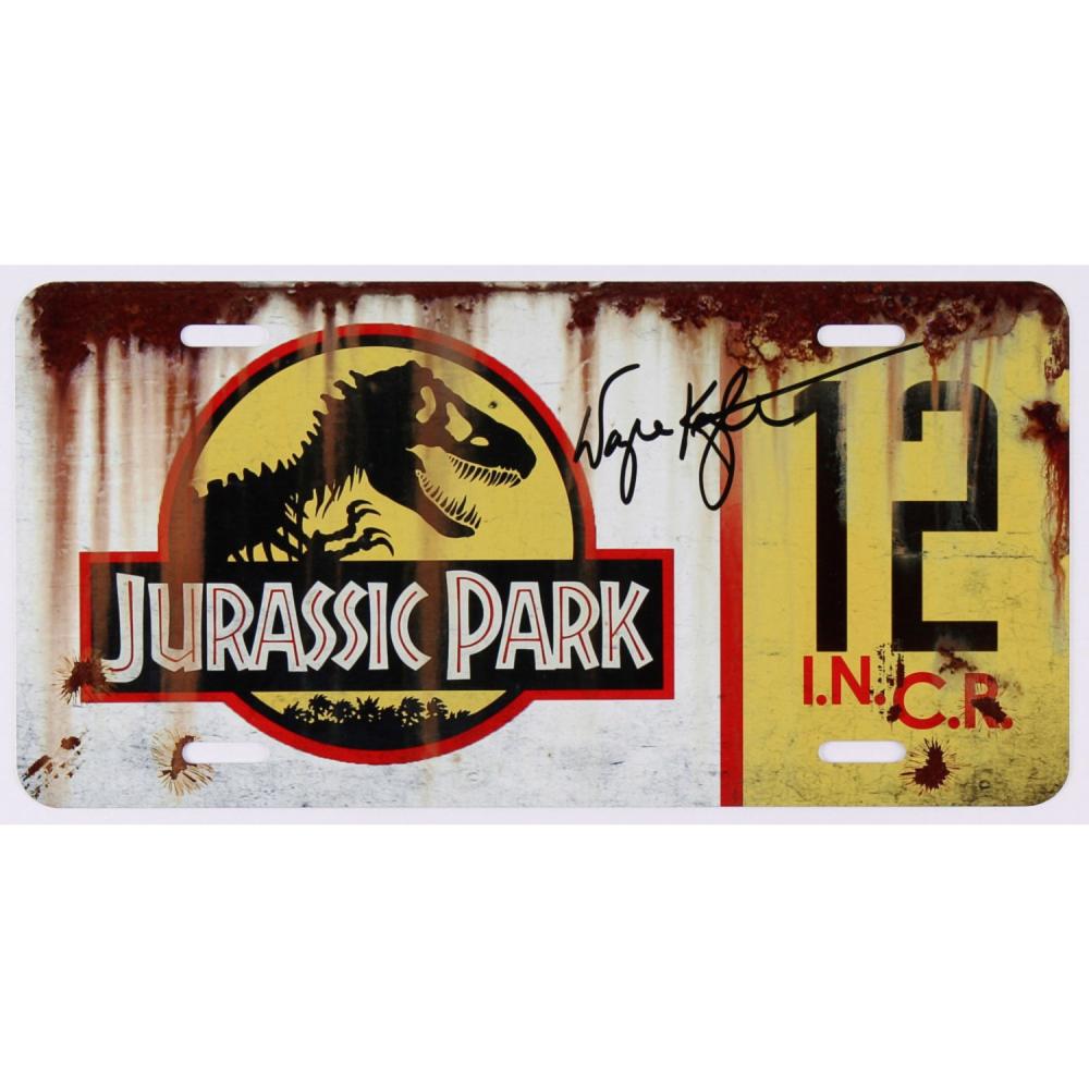 Wayne Knight Signed "Jurassic Park" #12 Jeep License (1 of 1)