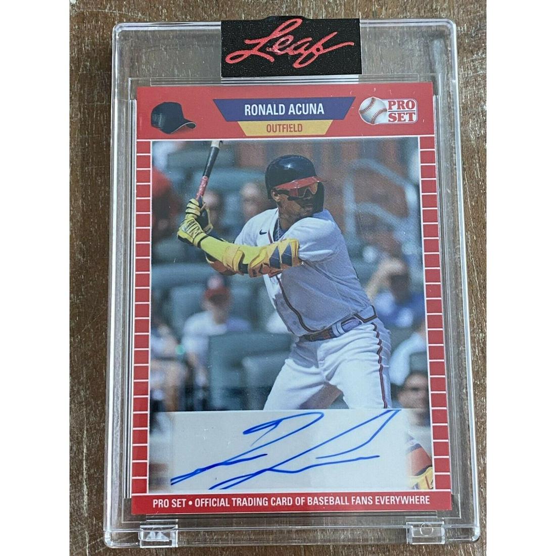 2021 Leaf Pro Set Ronald Acuna Jr Auto (1 of 2)