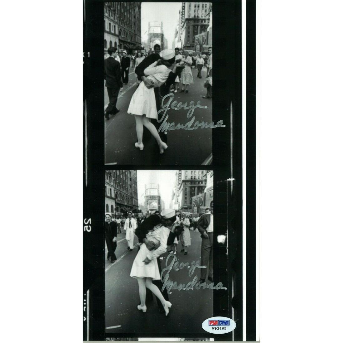 RARE DOUBLE SIGNED George Mendonsa signed Life Kissing (1 of 2)