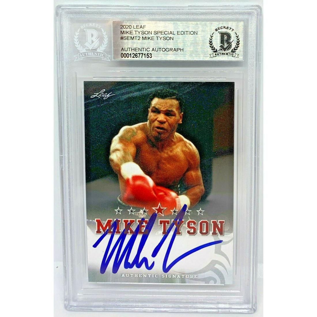 Mike Tyson Signed 2017 Leaf Fighter Edition #FEMT1 (BGS (1 of 1)