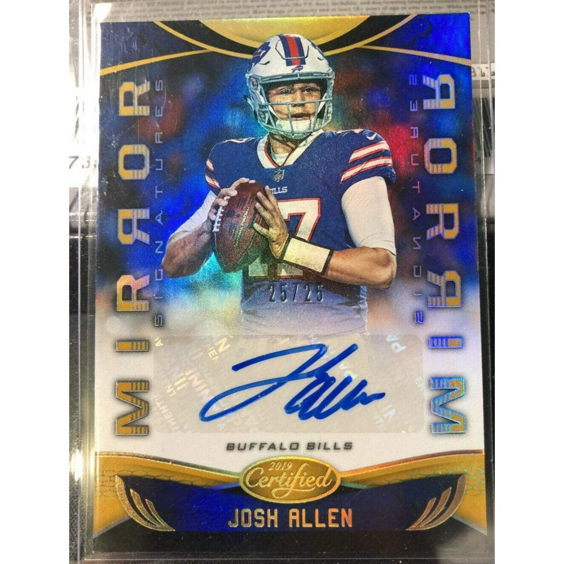 2019 Certified Signatures Josh Allen AUTO /25 (1 of 2)