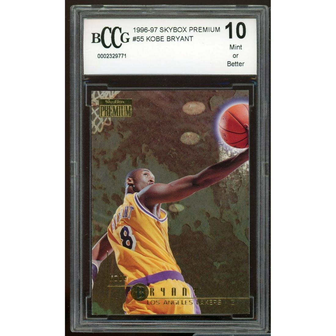1996 Skybox Premium #55 Kobe Bryant Rookie Card BCCG 10 (1 of 2)