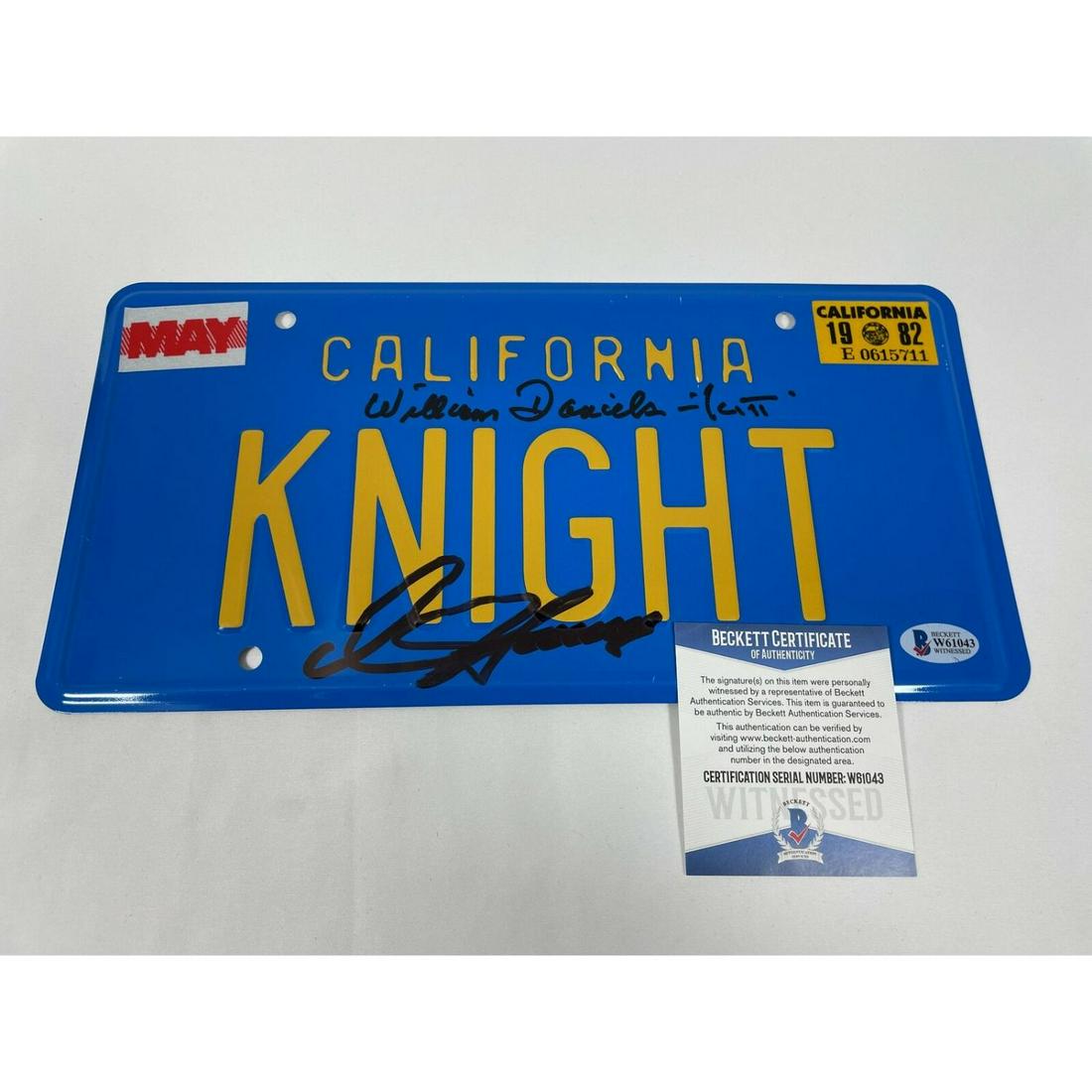 David Hasselhoff William Daniels Signed KNIGHT Rider (1 of 1)