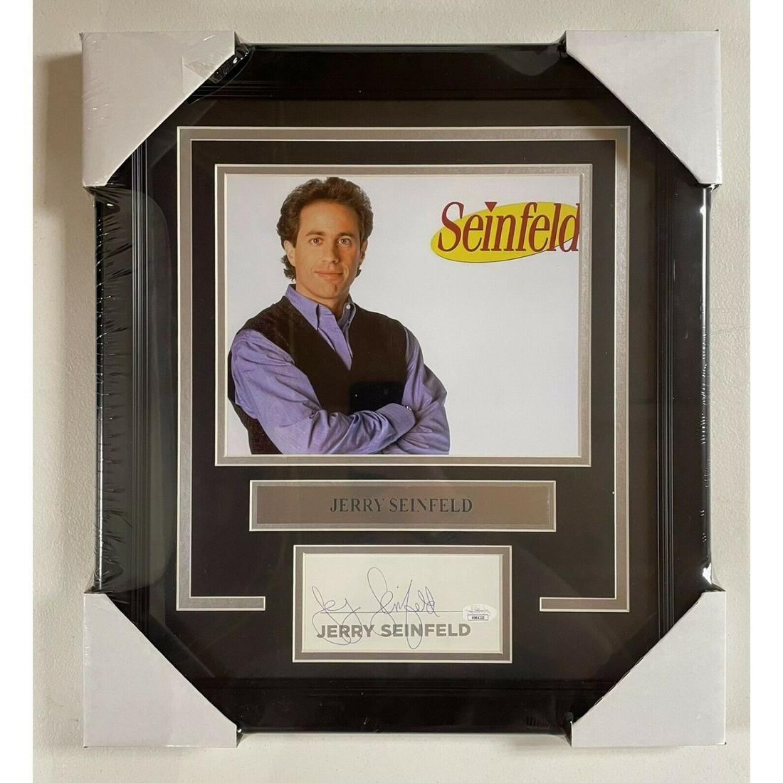 Jerry Seinfeld Autograph Signed Framed Cut Collage JSA (1 of 1)