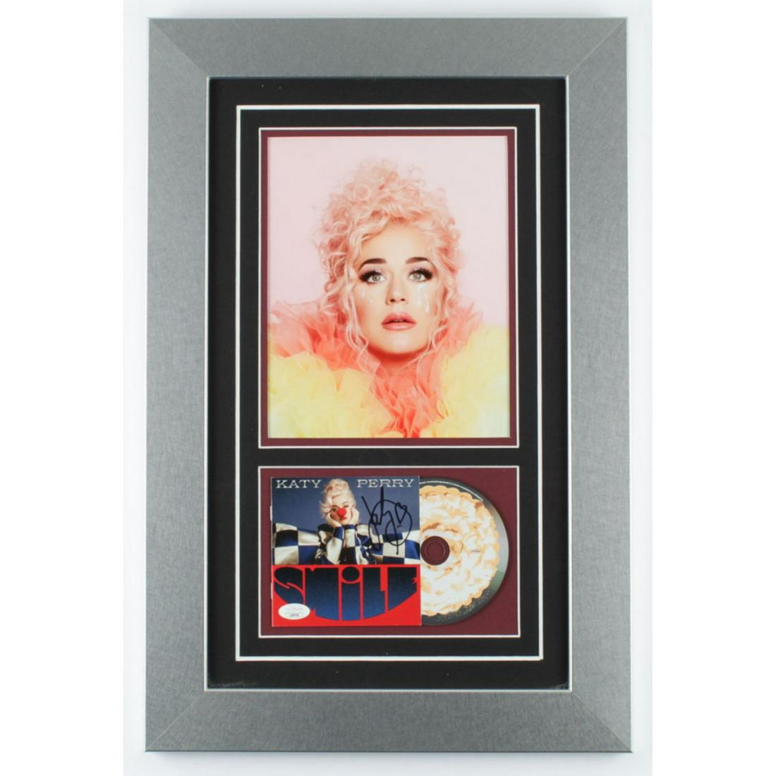 Katy Perry Signed 15x23 Custom Framed "Smile" Album (1 of 1)