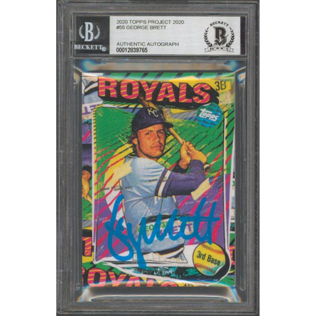 Royals George Brett Authentic Signed 2020 Topps Project (1 of 1)