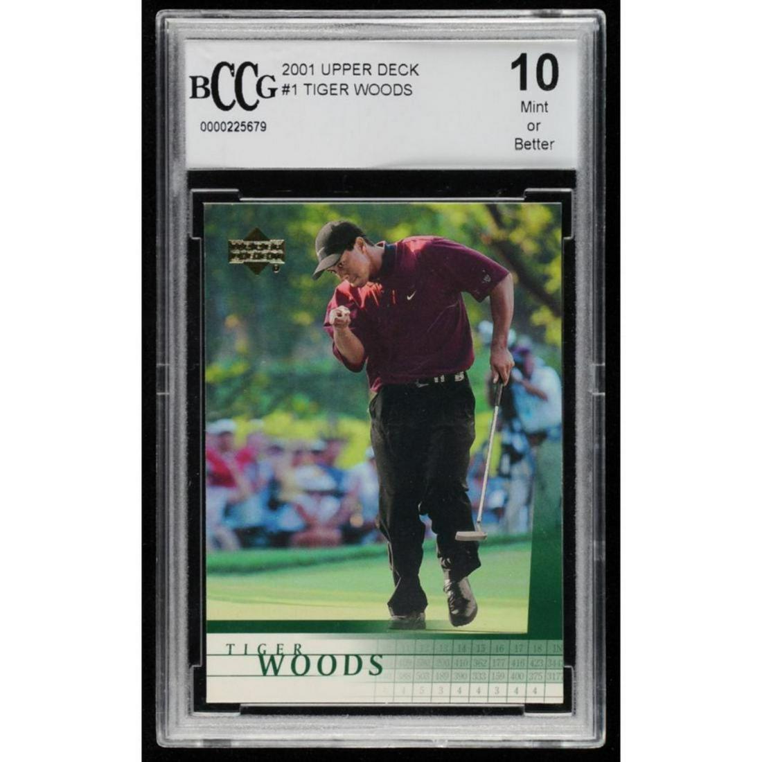 Tiger Woods 2001 Upper Deck #1 RC (BCCG 10) (1 of 1)