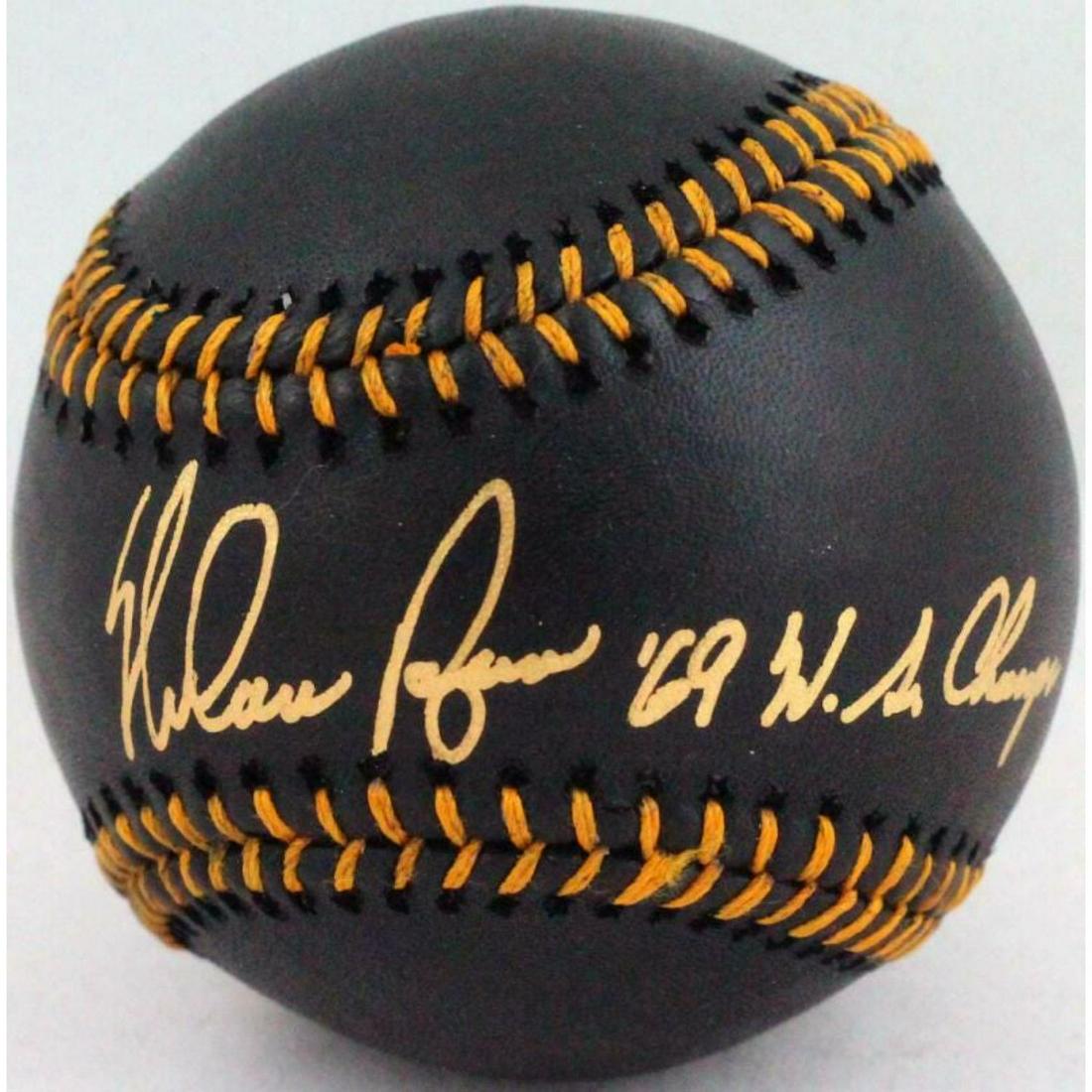 Nolan Ryan Signed Rawlings Black OML Baseball W/ 69 WS (1 of 1)