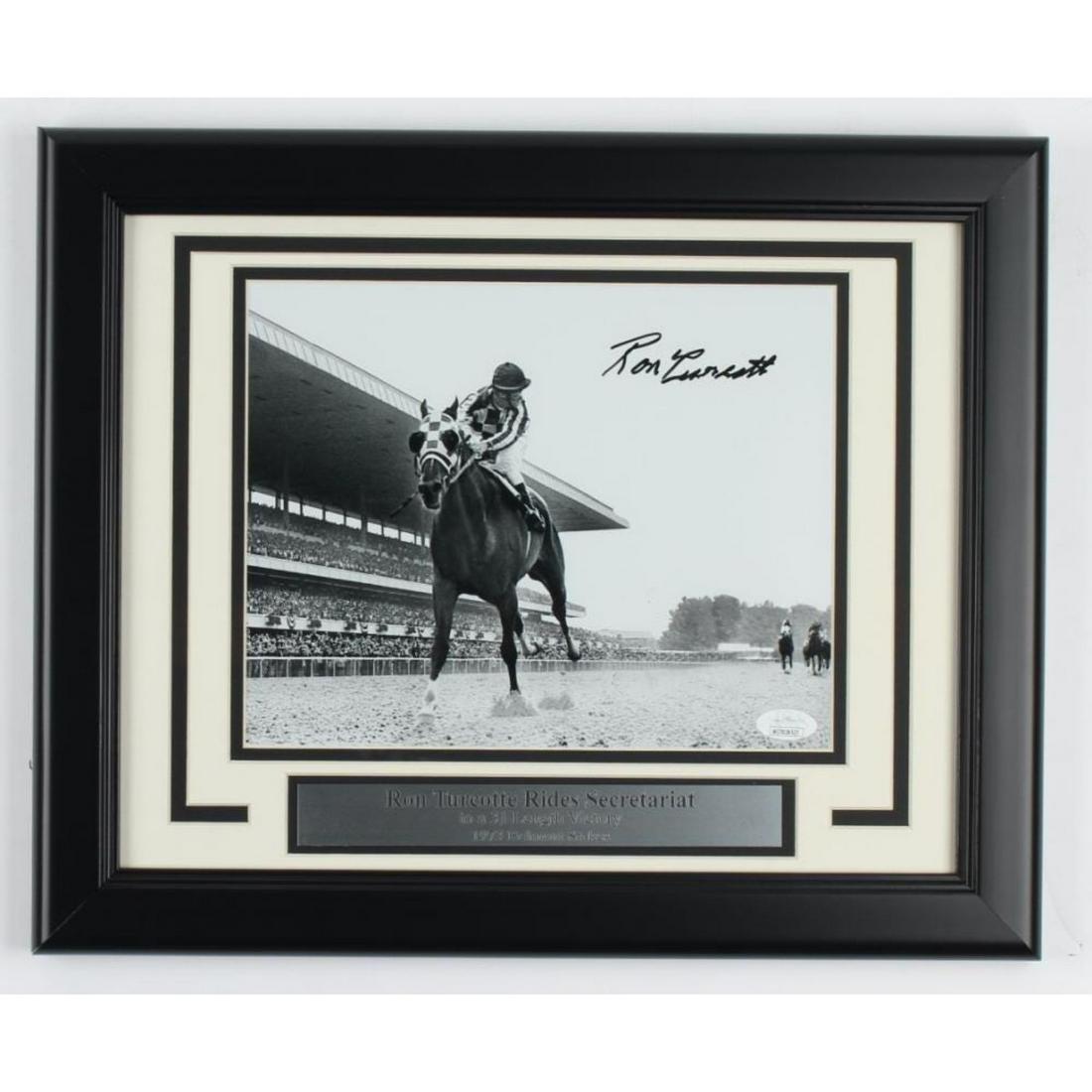 Ron Turcotte Signed 1973 Belmont Stakes 13.5x16.5 (1 of 1)