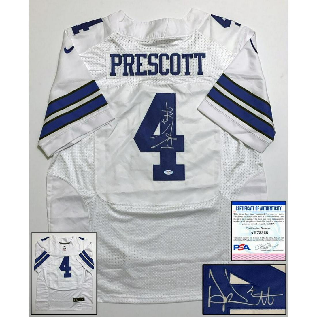 Dallas Cowboys Dak Precott Signed Jersey PSA/DNA COA (1 of 1)