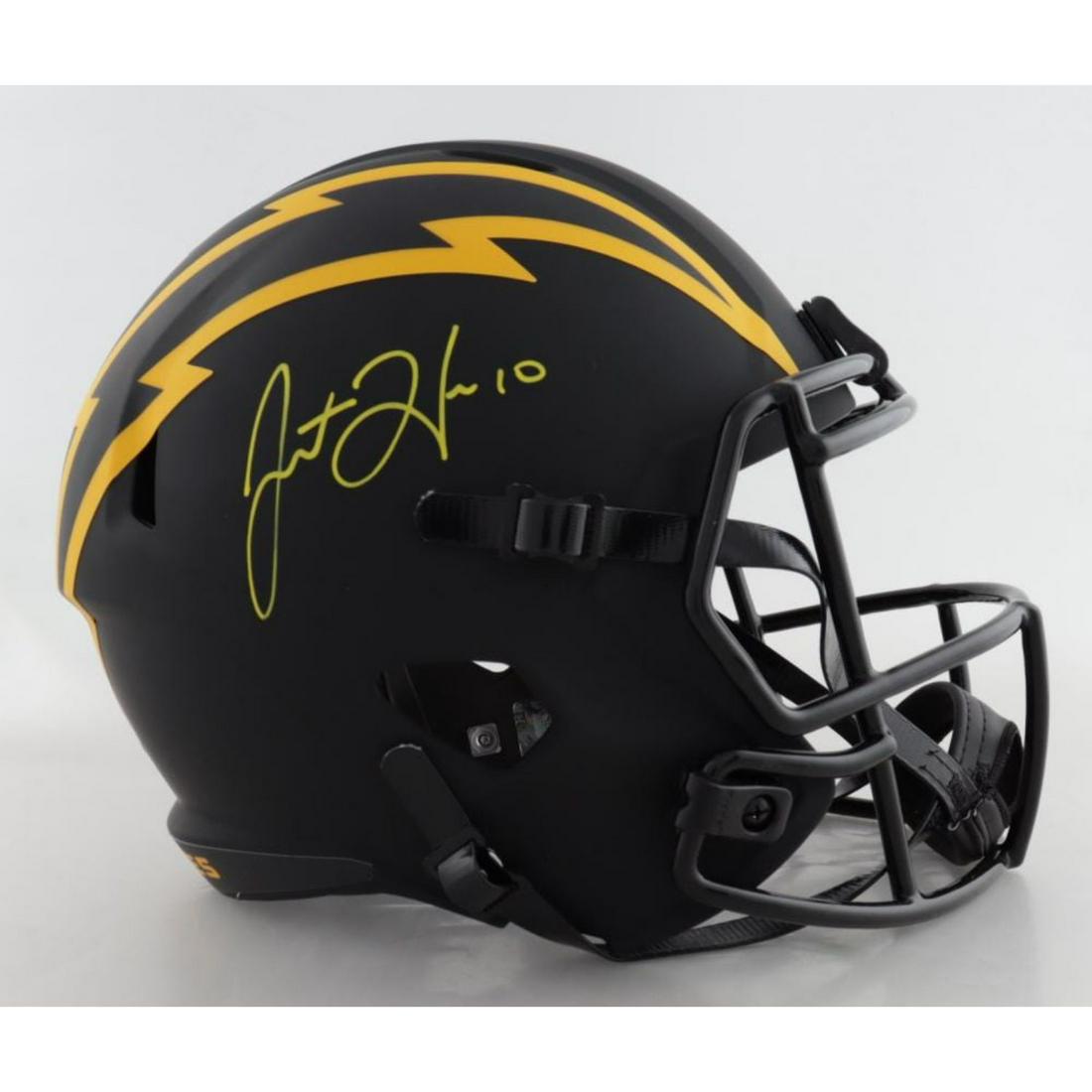 Justin Herbert Signed Chargers Full-Size Eclipse (1 of 1)