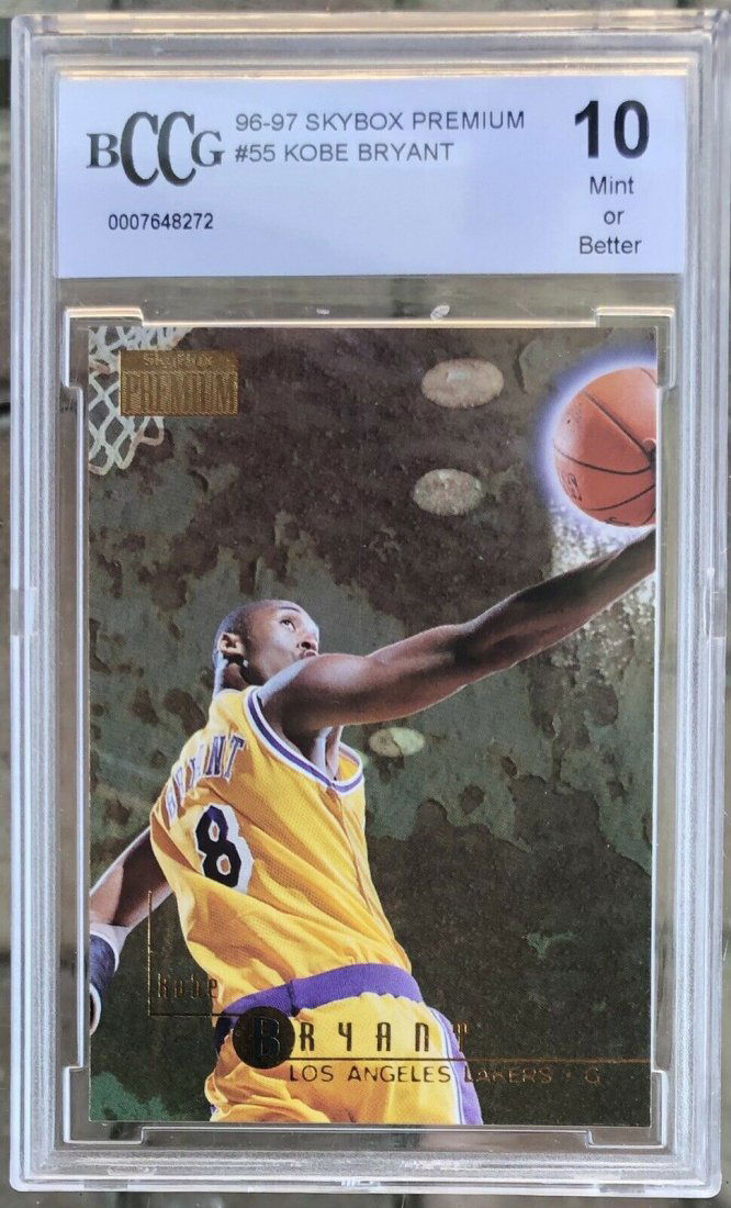 1996-97 Skybox Premium #55 Kobe Bryant Rookie BCCG 10 (1 of 2)