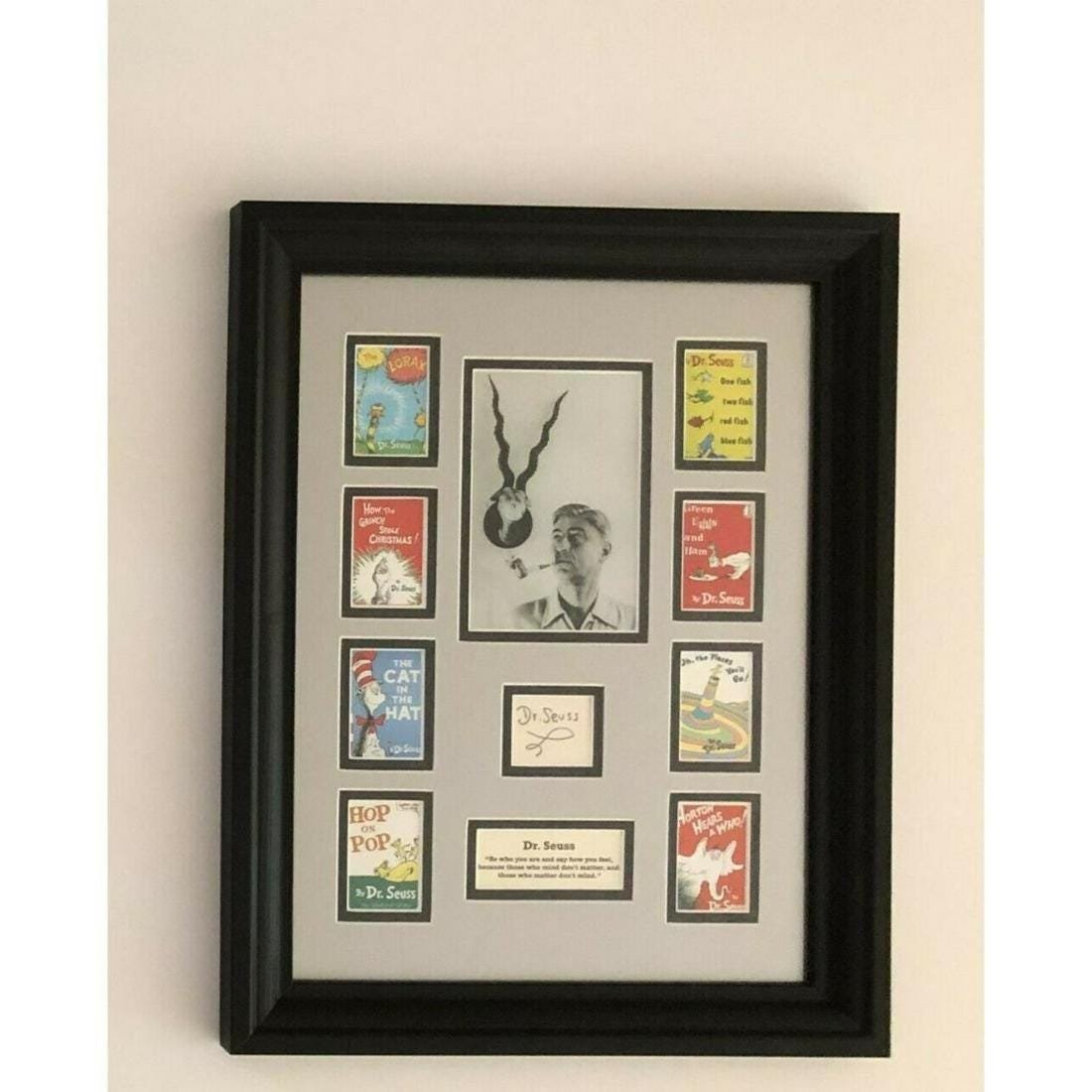 DR. SEUSS SIGNED CUSTOM DISPLAY JSA COA (1 of 2)