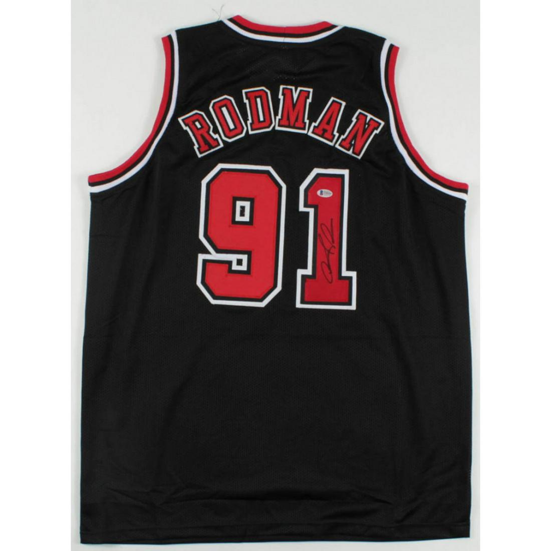 Dennis Rodman Signed Jersey (Beckett COA) (1 of 2)