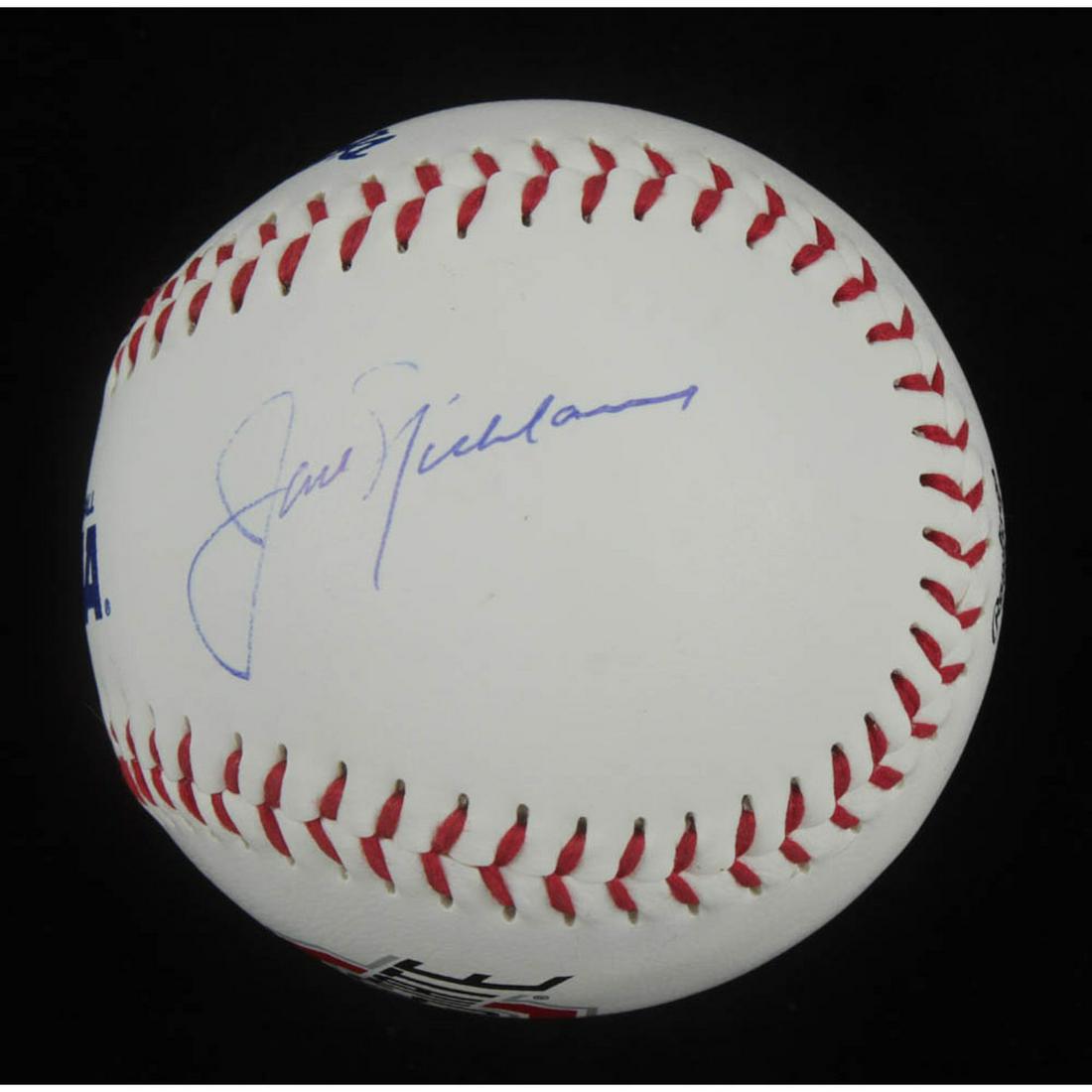 Jack Nicklaus Signed Ohio State Logo Baseball (BAS (1 of 2)