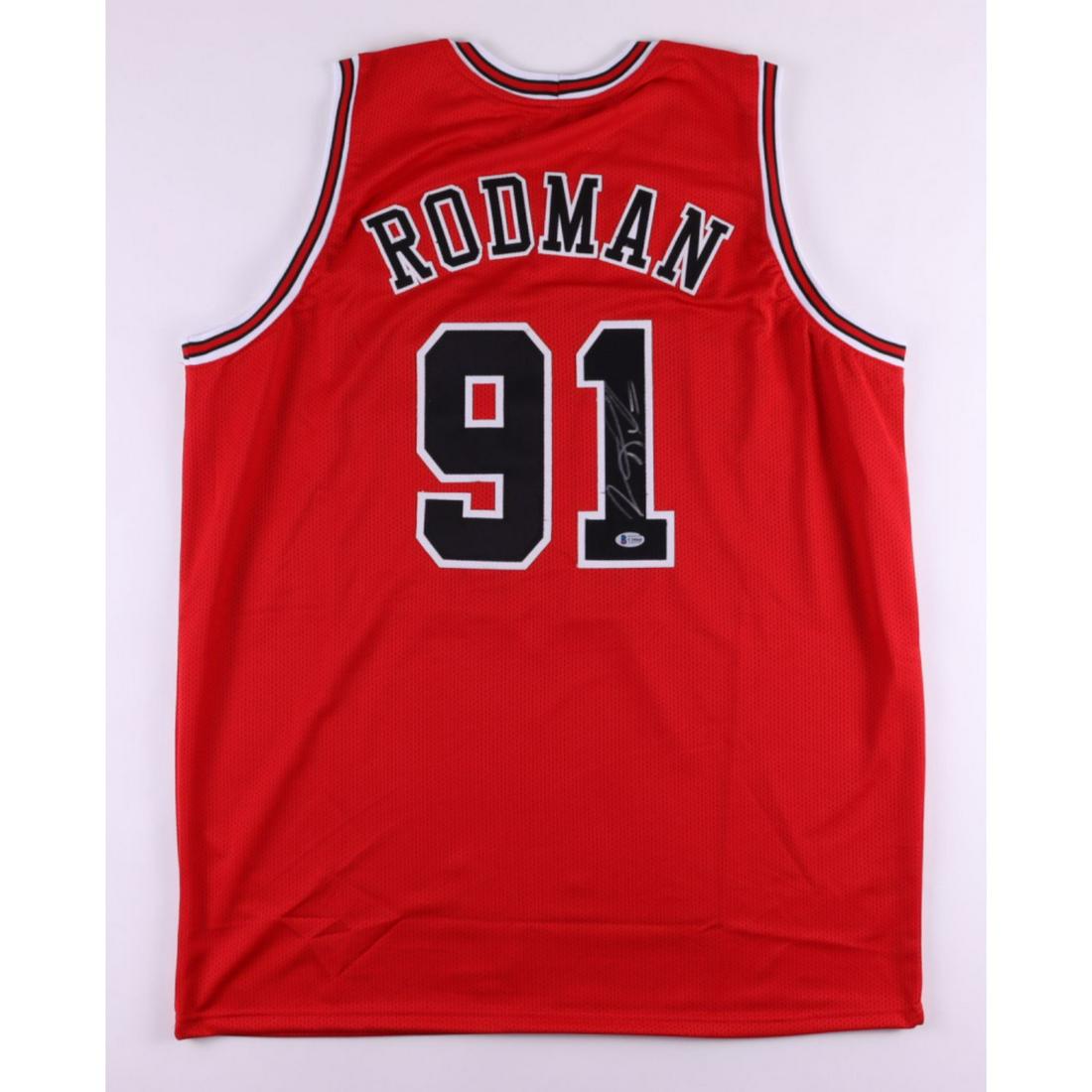 Dennis Rodman Signed Jersey (Beckett COA) (1 of 2)