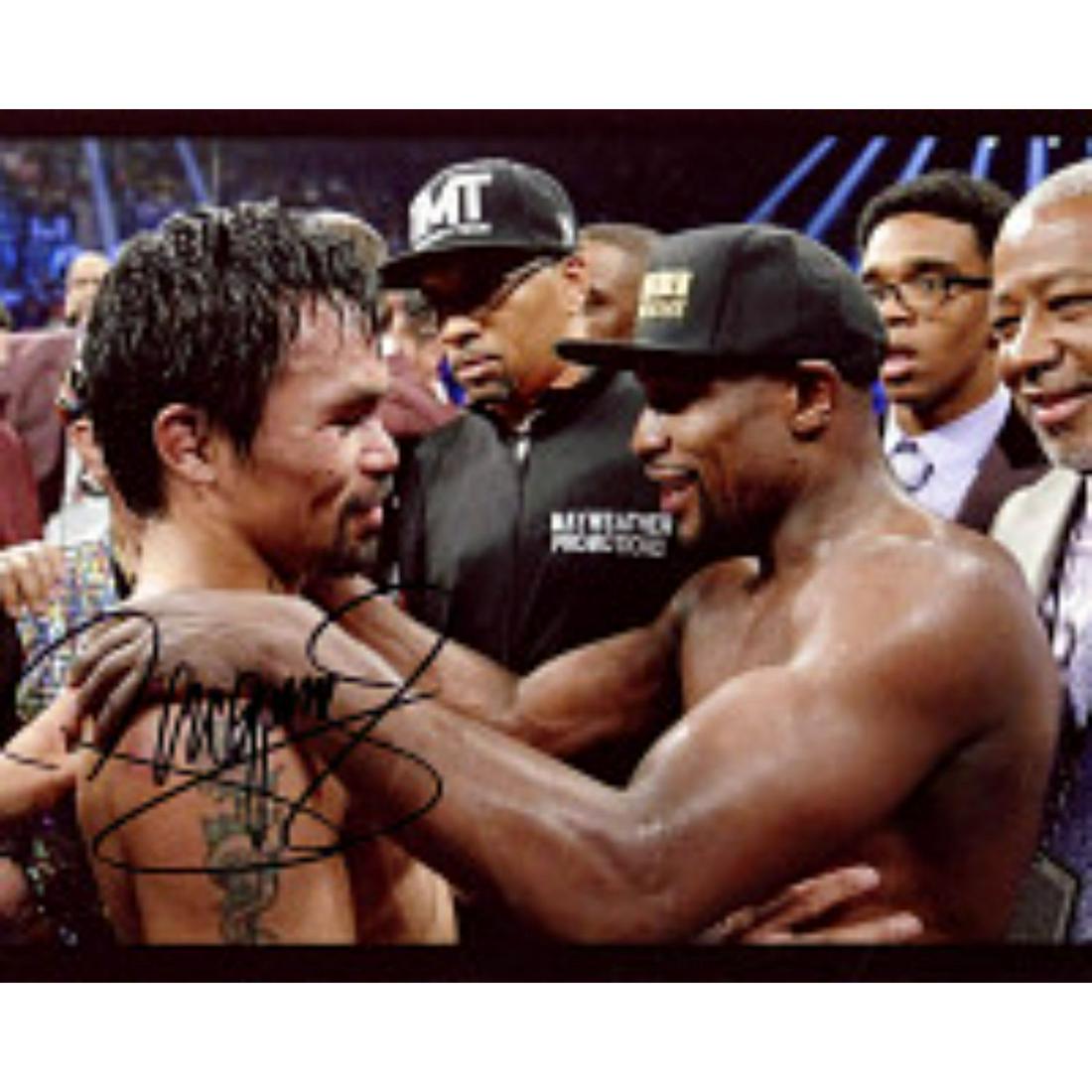 Manny Pacquiao Signed 8x10 Photo (Pacquiao COA) 1: Manny Pacquiao Signed 8x10 Photo (Pacquiao COA) 1