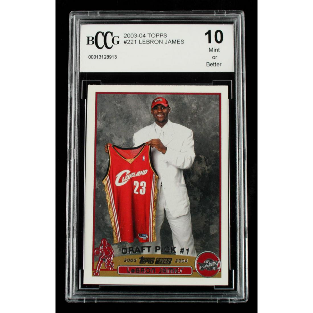 LeBron James 2003-04 Topps #221 RC (BCCG 10) (1 of 2)