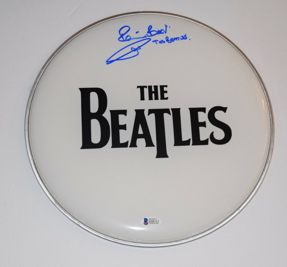 Pete Best Signed Autograph Drumhead THE BEATLES Beckett (1 of 1)