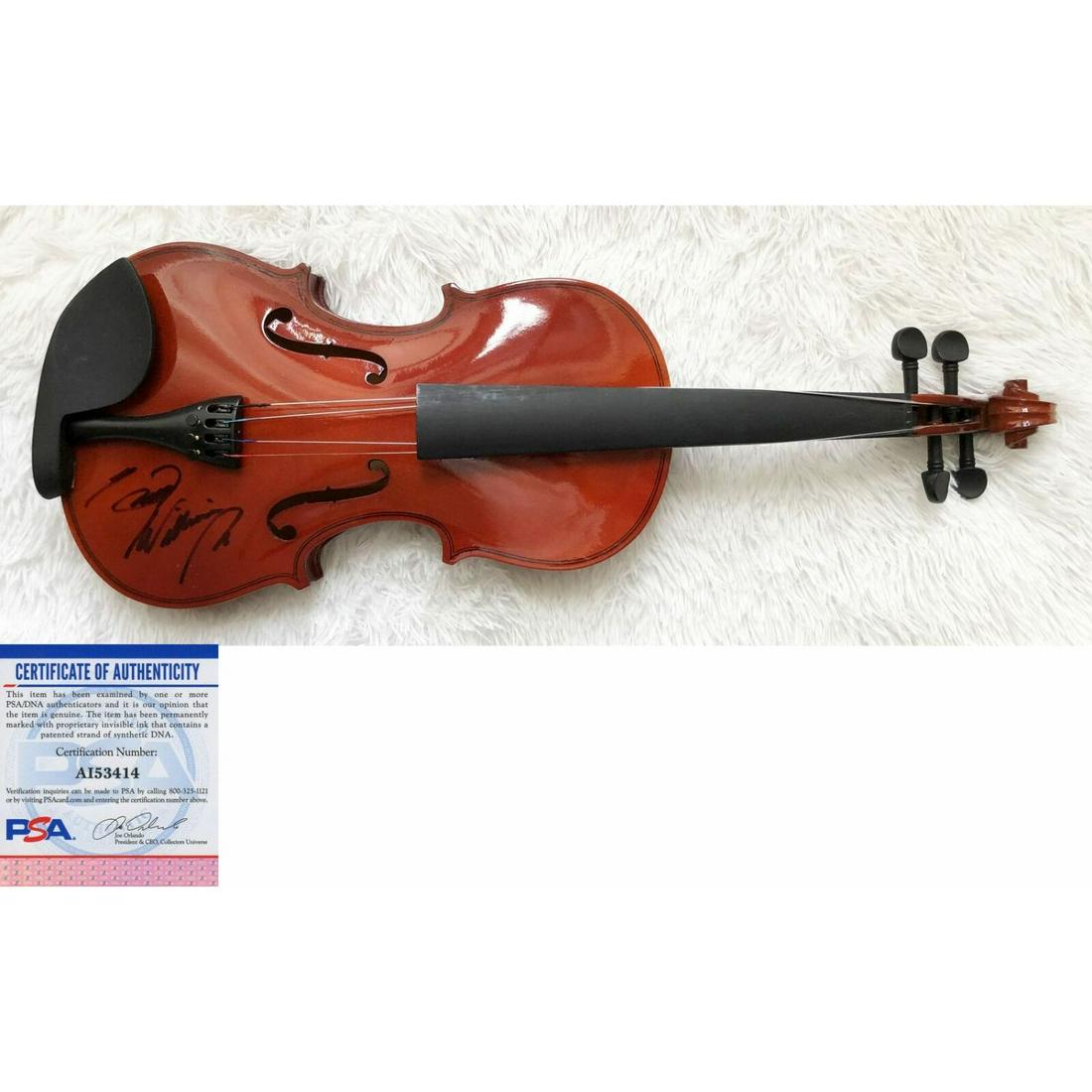 Hank Williams Jr Signed Violin Fiddle PSA/DNA COA (1 of 1)