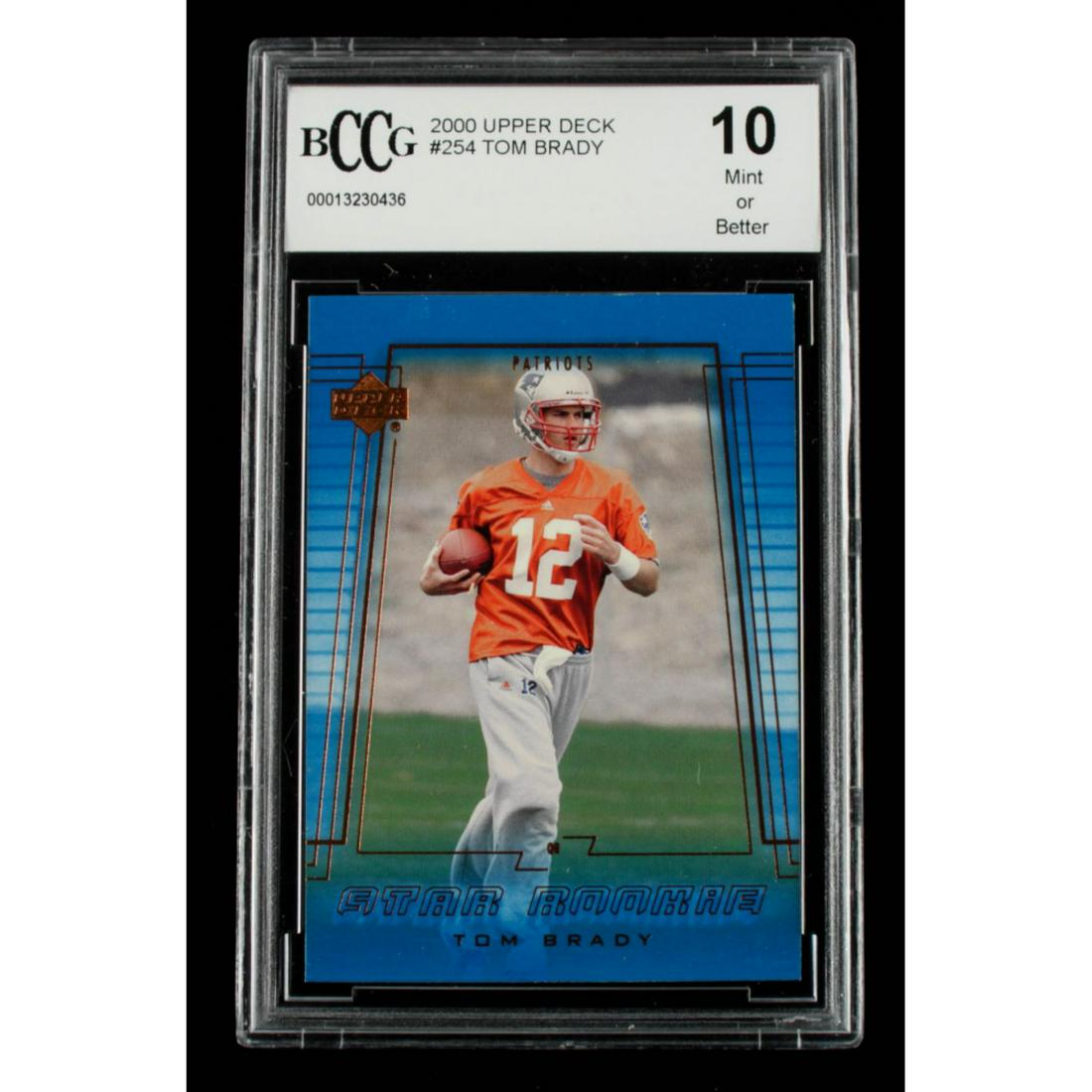 Tom Brady 2000 Upper Deck #254 RC (BCCG 10) (1 of 1)