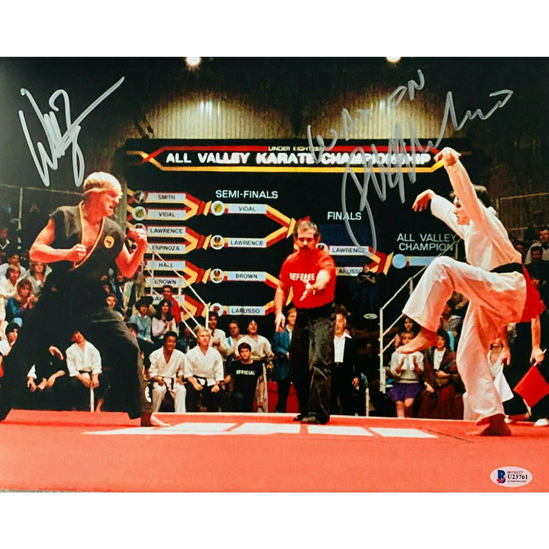 William Zabka Ralph Macchio Signed 11x14 Karate Kid (1 of 1)