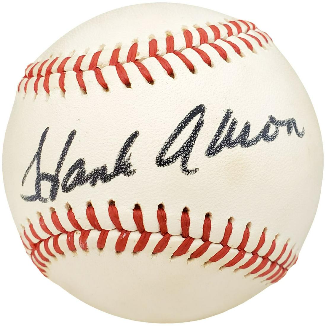 Hank Aaron Signed Official NL Feeney Baseball -PSA/DNA (1 of 1)