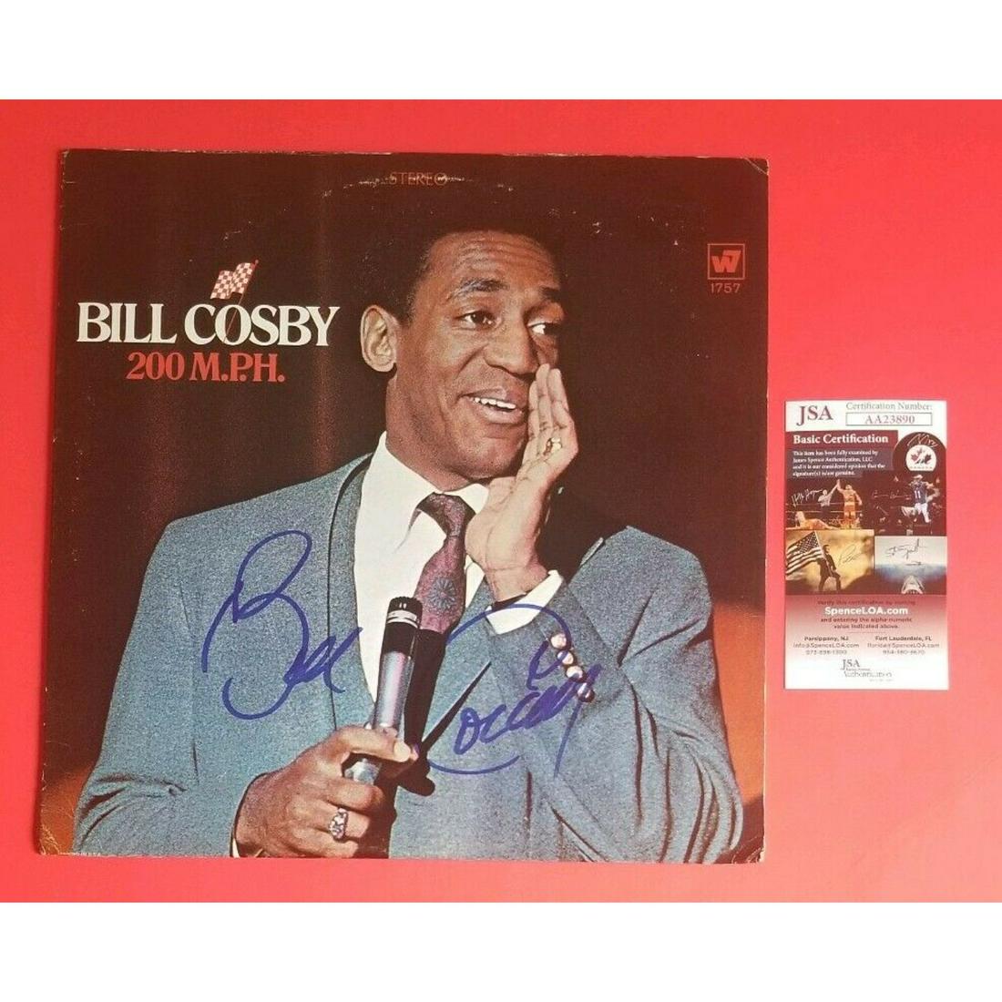 BILL COSBY SIGNED "200 M.P.H." LP ALBUM CERTIFIED (1 of 2)