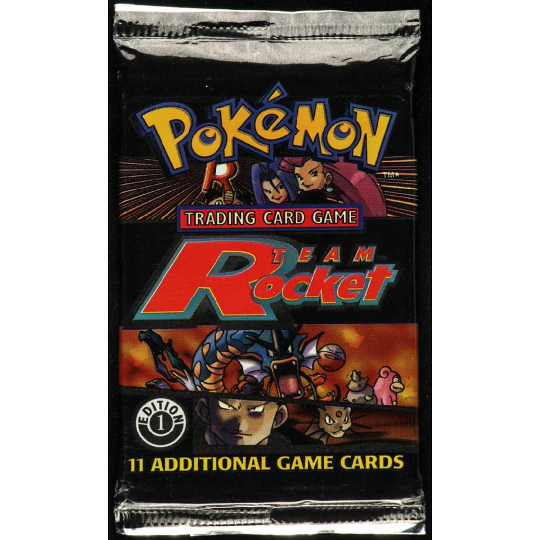 Pokemon Base Set Team Rocket First Edition Booster Pack: Pokemon Base Set Team Rocket First Edition Booster Pack with (11) Cards