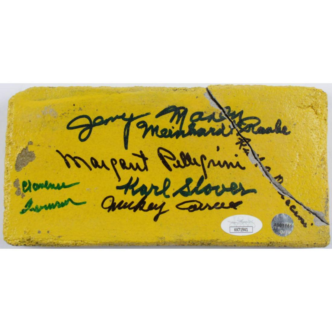 "The Wizard of Oz" 4x8 Yellow Brick Movie Prop Signed (1 of 2)