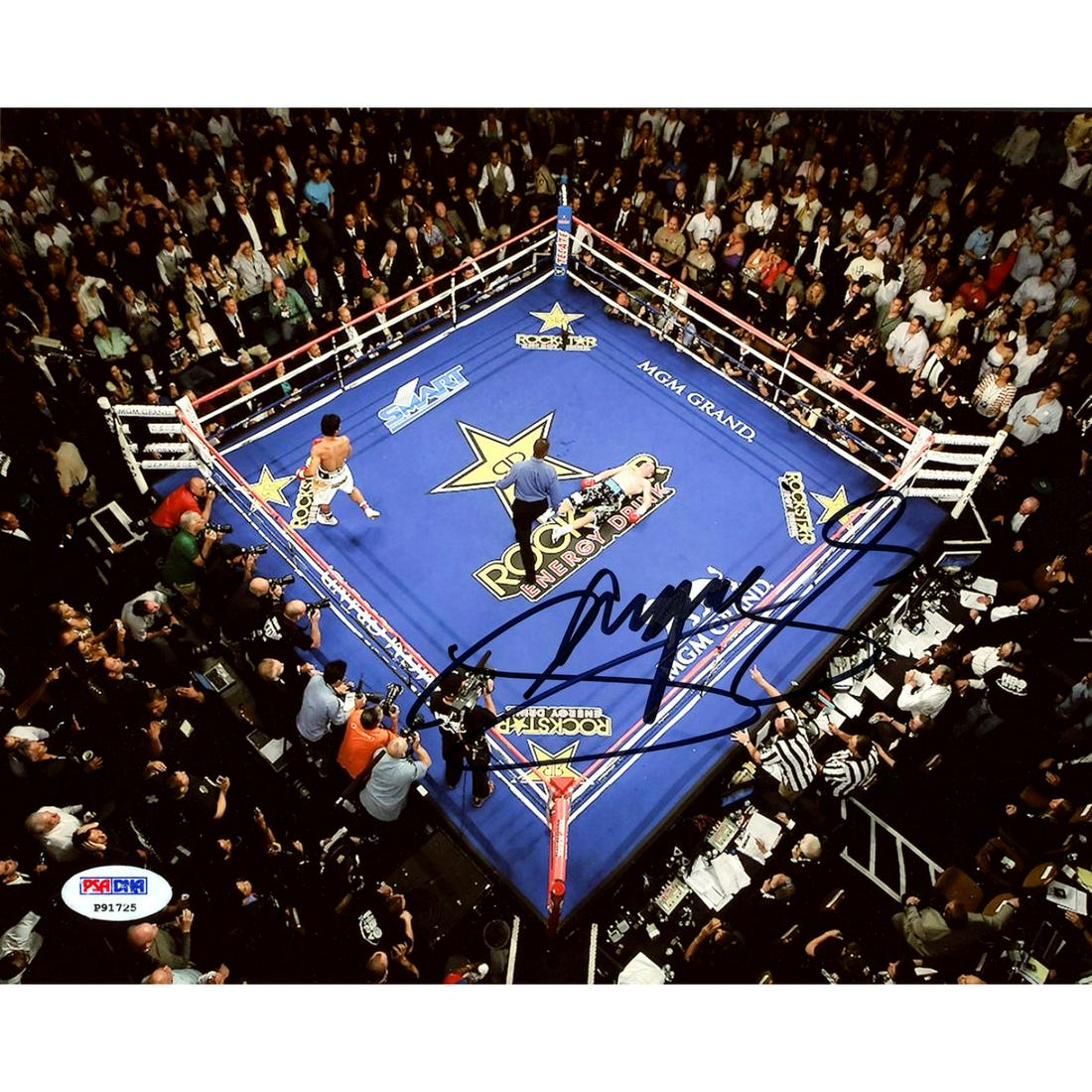 Manny Pacquiao Autographed 8x10 Photo Action Shot PSA: Manny Pacquiao Autographed 8x10 Photo Action Shot PSA