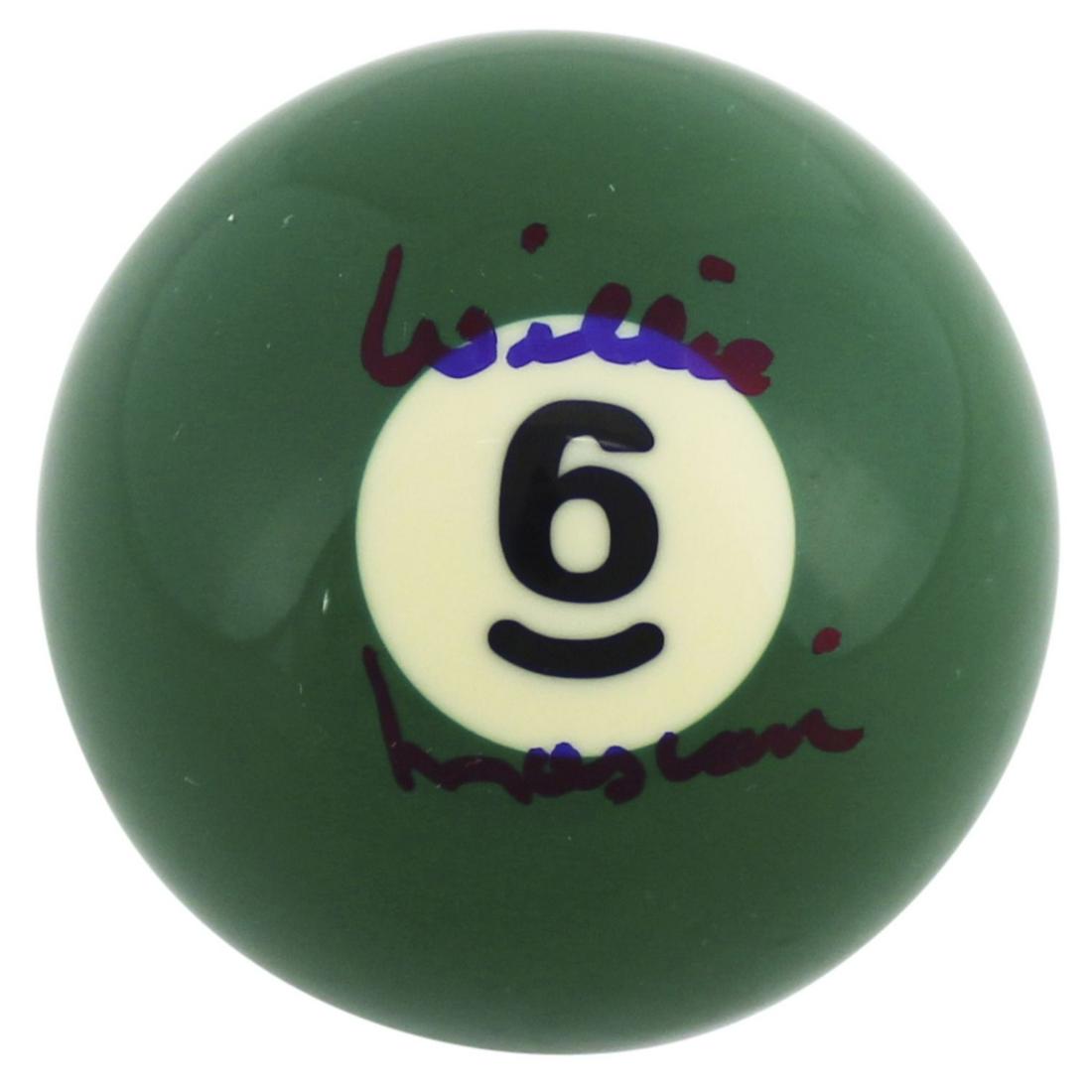 Willie Mosconi Authentic Signed #6 Billiards Pool Ball (1 of 2)