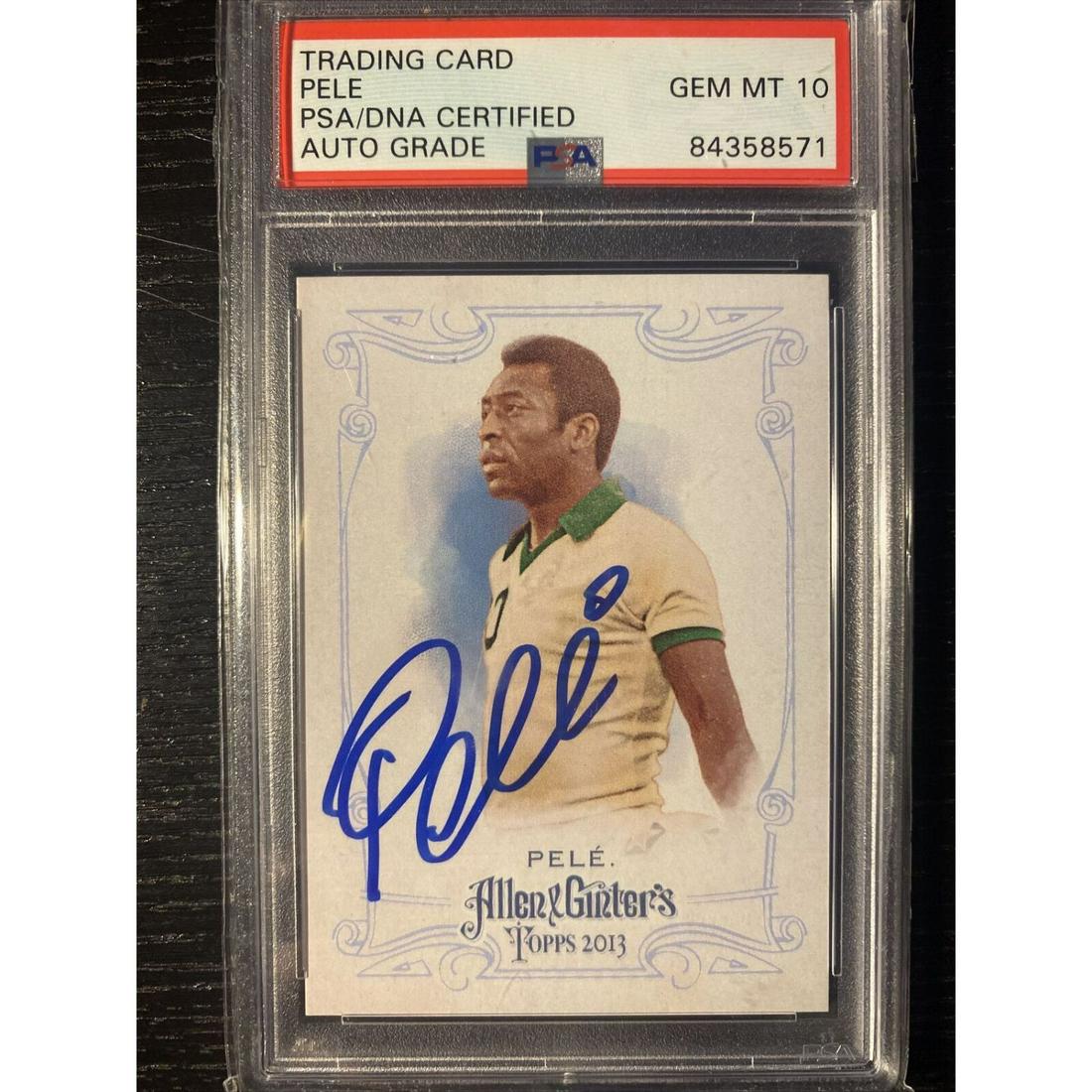 2013 Topps Allen & Ginter Pele PSA/DNA AUTO #130 PSA 10 (1 of 2)