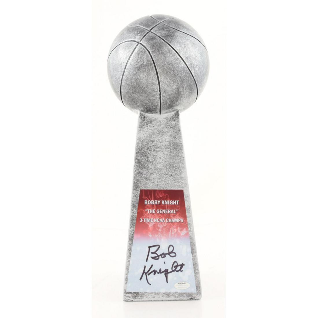 Bob Knight Signed 14â€ Basketball Championship Trophy (1 of 1)