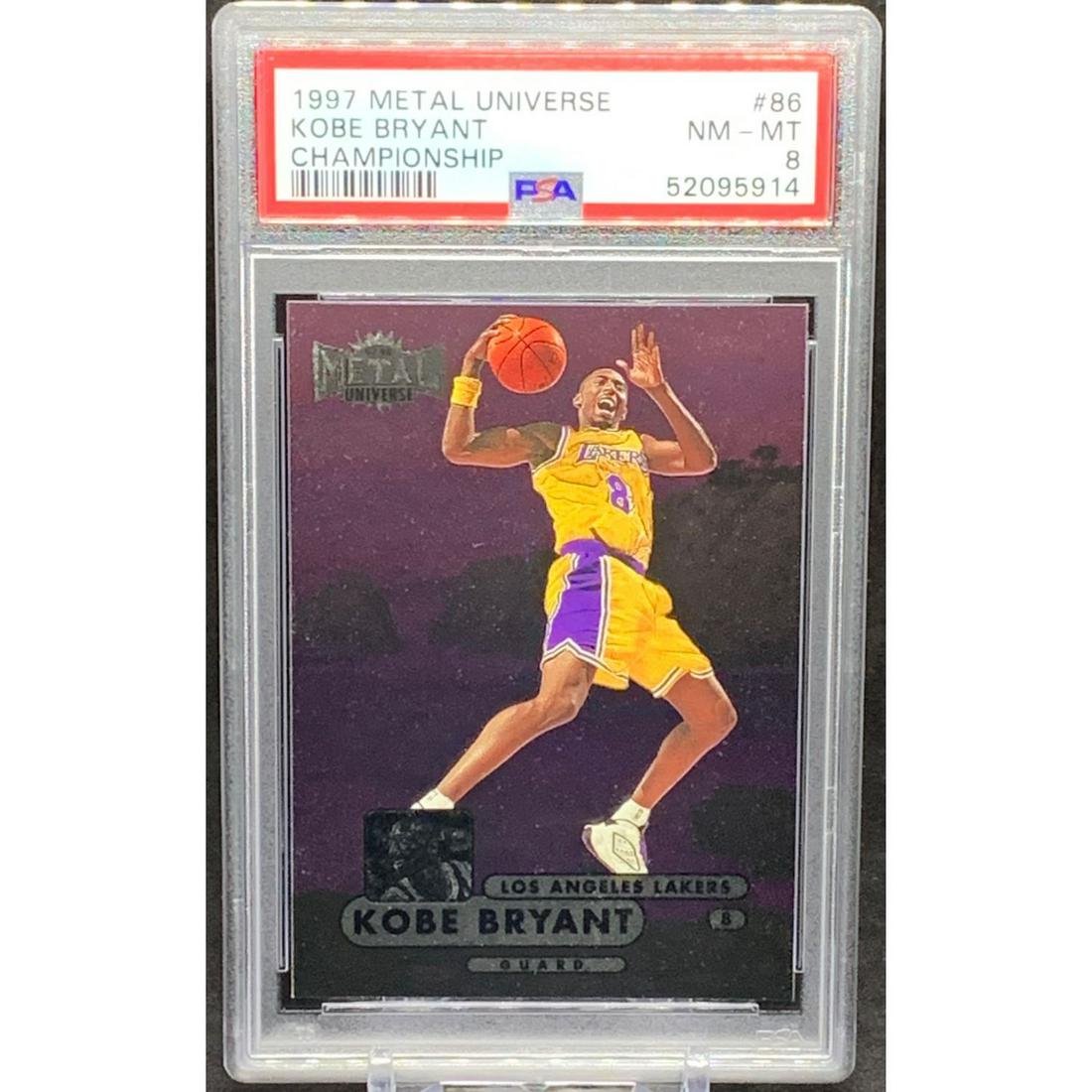 1997 Metal Universe KOBE BRYANT #86 PSA 8 (1 of 2)
