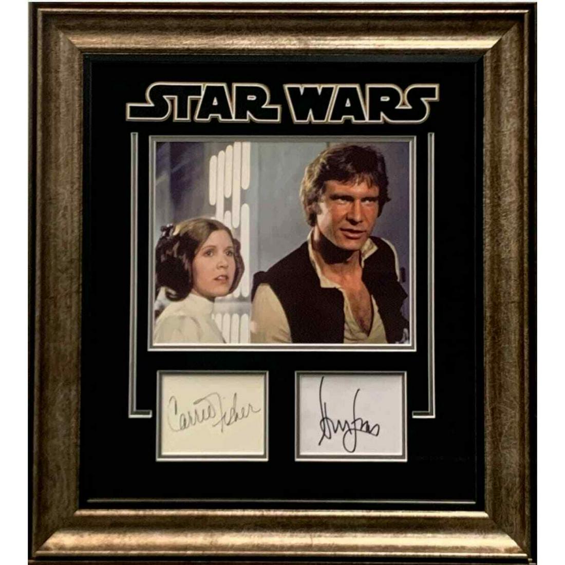 Carrie Fisher Harrison Ford Star Wars Rare Signed (1 of 4)