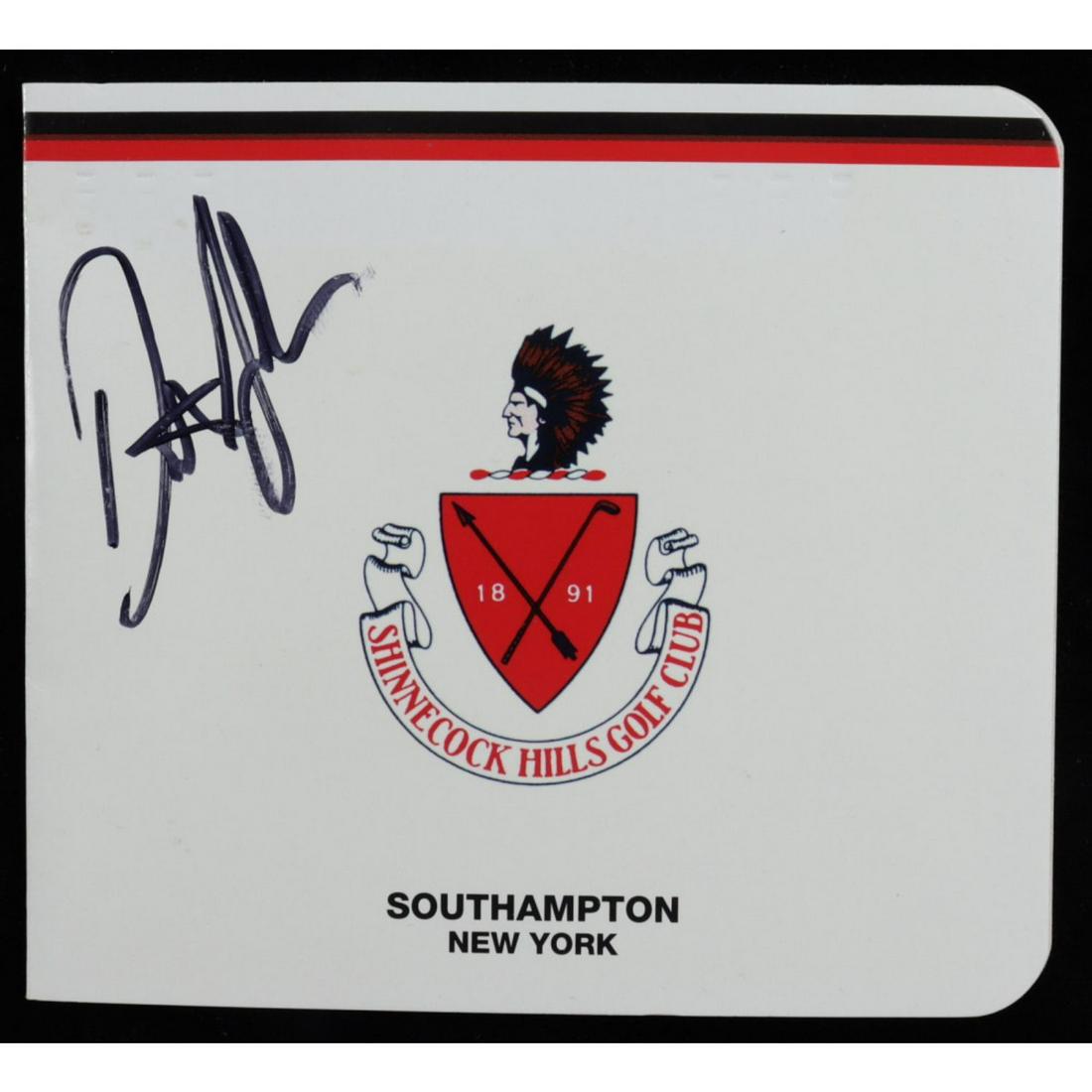 Dustin Johnson Signed Shinnecock Hills Golf Club (1 of 4)